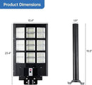 6000W Solar Street Lights Outdoor – 240,000LM 7000K LED with Motion Sensor, 324 LEDs, 240° Wide Angle, IP65 Waterproof, Dusk to Dawn Solar Flood Lights for Yard, Parking Lot, Garage by GreenHaven Gardens