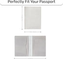 HIFA Leather Passport Holder, Handmade Passport Cover with Card and Ticket Slot - Genuine Leather, Elegant Design, Easy Access - Passport Case, Passport Wallet, Passport Holder by TinyTreasures Baby Boutique