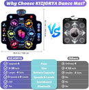 Dance Mat, Kids Electronic Dance Pad with Wireless Bluetooth 5 Speeds 9 Levels, Music Toys Birthday & Xmas Gifts for Girls Boys 3 4 5 6 7 8 9 10+ Year Old by TinyTreasures Baby Boutique