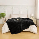 YUSOKI Luxury 3D Bubble Throw Blanket 3.1lb,All Ages,Home Decoration, (Black,60 * 80inches) by CozyNest Decor