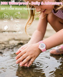 Kids Analog Watch Boys Girls, 30M Waterproof, Sports Watch for Boys, Easy to Read Children's Thin Dial Wrist Watches with Soft Band, for Ages 5-15 Kids Great Birthday Gifts Christmas Day by TinyTreasures Baby Boutique