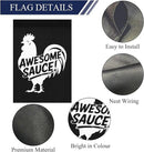 Awesome Sauce Rooster Garden Flag Art Banners House by GreenHaven Gardens