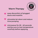 Bamboobies Soothing Nursing Pillows, Daytime Nursing Pads - Reusable, Hot Cold Compress for Breastfeeding- Discreet Leak-Proof Washable Pads for Breastfeeding - 2 Compress Pads, 2 Nursing Pads by TinyTreasures Baby Boutique