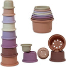 Stacking Cups Baby Toy Educational Cup Stacking Set 8-Pc Stackable Cups with Number Rainbow Nesting Cups for Babies 6-12 Months Stacking Cups for Toddlers 1-3 Perfect for Indoor/Outdoor by TinyTreasures Baby Boutique