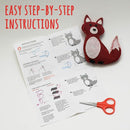 Woodland Animals Kids Sewing Kit, Educational Beginner Arts & Crafts Gift for Boys and Girls Ages 7 to 13 DIY Learn to Sew Embroidery by TinyTreasures Baby Boutique