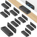 Ultra Thin Cabinet Door Magnets Catch,Magnetic Door Catch,Cabinet Latch Magnetic Closures for Kitchen Closet and Cupboard Wardrobe (Black Magnetic 8P) by TinyTreasures Baby Boutique