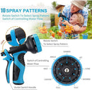 100ft Garden Hose - Water Hoses w/10 Function Spray Nozzle, 2025 New Superior Strength Flexible Hose, 3/4" Brass Connectors- Leakproof Lightweight Water Pipe for Gardening(Blue Black) by GreenHaven Gardens
