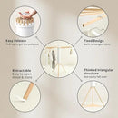 Clothes Drying Rack Tripod,Laundry Hanger Dryer Rack,Portable Drying Rack,Outdoor Clothes Rack-Drying Rack Clothing Laundry Bedroom Household Wooden-16rods by CozyNest Decor
