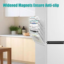 5-Tier Magnetic File Organizer, No Drilling Installation, White Magnetic Paper Holder, Magazine Rack for Refrigerator and File Cabinets by CozyNest Decor