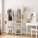 IBUYKE Coat Rack with Shelves, Freestanding Hall Tree with 3 Shelves and 8 Hooks, Industrial Clothes Stand for Entryway, Hallway, Bedroom, White UTMJ088W by CozyNest Decor