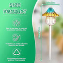 Plant Watering Globes Mushroom, Rainbow Gradient Color Glass Watering Bulbs, Self Watering Planter Insert, Self Watering Globes - Plant Watering Devices for Travel Vacation (4 PCS) by GreenHaven Gardens