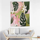 ICMOLYYENLO Tropical Green Plant Tapestry, Green Palm Leaves Natural Landscape Print Wall Tapestry for Bedroom Living Room Dormitory 60x80 Inch by CozyNest Decor
