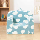 ALIMORDEN Kids Ultra-Soft Snuggle Foam Filled Chair, Toddler Cuddly Reading Couch, Blue by CozyNest Decor