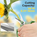 Flower Scissors, Strong Floral Shears,3PCS Premium Steel Garden Pruning Shears Floral Fruits Leaf Scissors Hand Pruner Snip Trimming Tool for Gardening Flower Arrangement, Green by GreenHaven Gardens