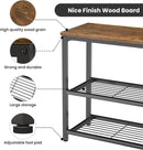 Ecoprsio Small Console Table, Sofa Table with Double Mesh Shelves, Industrial Entryway Table for Entryway, Hallway, Foyer, Front Hall, Sofa Couch, Living Room, Bar, Kitchen, 32 Inch, Rustic by CozyNest Decor