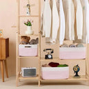 Large Storage Baskets for Organizing, Closet Shelf Baskets for Clothes Blanket Towels, Baby Nursery, Toy Bins Box, Woven Rope Baskets, 17 x 13 x 7.5”, 4 Packs Woven Pink by CozyNest Decor