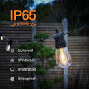 Outdoor String Lights Waterproof 150FT Patio Lights with Shatterproof 2700K Plastic Bulbs String Lights for Outside Bistro Gazebo Pergola Café Market Lights, 3-Pack by CozyNest Decor