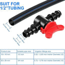 Drip Irrigation Switch Valve Gate Valves for 1/2 Inch Double Male Barbed Valve (12) by GreenHaven Gardens