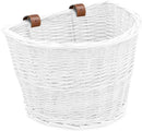ProSource Wicker Bike Basket Front Cargo for Women and Men, Fits Most Bikes, Beach Cruiser, Stationary Bike, Ebike, Road Bike, White by GreenHaven Gardens