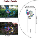 Solar Peacock Statue, Garden Metal Stake Lights Yard Decorations Outdoor,Perfect Peacock Gifts for Women, Ornaments,Mothers Day Ideal Gifts（Solar Peacock Flower ） by GreenHaven Gardens