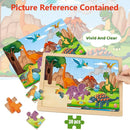 Wooden Puzzles for Kids Ages 4-6, 6 Packs 30 PCs Jigsaw Puzzles for Kids Ages 3-5 | 4-8, Wooden Puzzles for Toddler Children Learning Educational Puzzles Toys for Boys and Girls by TinyTreasures Baby Boutique