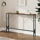 47.2'' Console Table, Skinny Entryway Table with Fast-Charging Station, Narrow Long Sofa Table, Behind Slim Couch Table for Entrance, Hallway, Living Room Decor ST-BR120-1 by CozyNest Decor