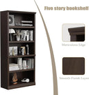 Bookshelf, Open Storage 70 Inch Tall 5 Shelf Bookcase, Floor Standing Bookshelves and Bookcases, Book case for Farmhouse Library Office Bedroom Kids, Dark Cherry - 5 Tier by CozyNest Decor