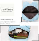KL928 Girls Bowknot Polka Dot Cute Mini Backpack Small Daypacks Convertible Shoulder Bag Purse for Women by TinyTreasures Baby Boutique
