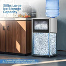 Ice Machine Commercial Ice Maker Machine, 150 Lbs /24H, 30 lbs Bin, Under Counter Built-in or Freestanding, Stainless Steel Household Use, Restaurant Bar Kitchen Cafe by CozyNest Decor