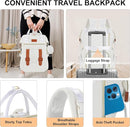 PIIOSER Diaper Bag Backpack with Ice Pack, Large Capacity & Waterproof Convertible Diaper Bag Tote for Moms Dads, Insulated Baby Tote Bag with Changing Pad, Stroller Straps & Pacifier Case, Cream by TinyTreasures Baby Boutique