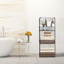 Stackable Wire Storage Baskets for Kitchen Closet Pantry, Hanging Closet Organizers Storage Shelves Organization, Wall Mount Metal Basket Bins, Clothing Vegetable & Fruit Organizer 3 pcs by CozyNest Decor