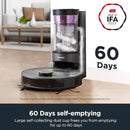 Eureka Robot Vacuum with Bagless Self Emptying Station, 2 in 1 Robotic Vacuum and Mop Combo, 60-Day Capacity, 4000Pa Suction, Auto Lifting Mop, LiDAR Navigation,NER E10s by CozyNest Decor