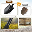 Small Shovel for Digging, 31 Inch Metal Spade Shovel with D-Grip Handle, Lightweight Short Gardening Digging Shovel by GreenHaven Gardens