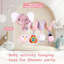 Koty Newborn Car Seat Toys, Stroller Toys for Babyies 0-6 Months,Infant Activity Spiral Plush Toys Hanging - Carseat Stroller Crib with Musical Rattle Toy for Boys Girls 0 3 6 9 Months by TinyTreasures Baby Boutique