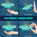 Hand Operated Drone Toy for Kids or Adults - AI Motion Sensors Mini Drones with Bright LED Projection, 360 Flips, Easy Indoor Small Flying Orb Ball for Age 4-6-8-12 Birthday Gifts by TinyTreasures Baby Boutique
