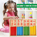 Umbresen Montessori Toys Math Educational Toy - Wooden Intelligence Sticks Number Cards and Counting Rods with Box by TinyTreasures Baby Boutique