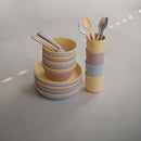 mushie Flatware Fork and Spoon Set For Kids | Made in Denmark (Soft Lilac) by TinyTreasures Baby Boutique