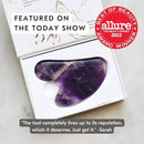 Mount Lai Amethyst Gua Sha Facial Tool – The Stone of Inner Clarity – 100% Genuine Amethyst Stone Face Sculpting Tool for Lymphatic Drainage, Puffiness Reduction & Confident Radiance by CozyNest Decor
