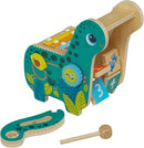 Manhattan Toy Wooden Dinosaur Toddler and Preschool Musical Instrument and Activity Toy with Xylophone, Sawtooth Ridges and Solo Mallet by TinyTreasures Baby Boutique
