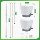 Hanging Planters for Indoor Plants with Self-Watering Hanging Pots for Plants, 2 Pack Macrame Hanging Plant Holders with Drainage Hole & Two Ceiling Hooks, Plant Hangers for Houseplants (7 Inch) by GreenHaven Gardens