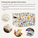 Storage Basket Bin Cute Woodland Animals Organizer Collapsible Shelf Basket Cube with Handle for Nursery Bedroom Bathroom by TinyTreasures Baby Boutique