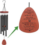 Memgift Memorial Wind Chimes for Outside – Sympathy Gift for Loss of Loved One, Outdoor Keepsake in Memory of Dad or Mom by CozyNest Decor