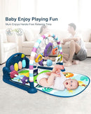 dearlomum Baby Play Mat Baby Gym,Funny Play Piano Tummy Time Baby Activity Mat with 5 Infant Sensory Baby Toys, Music and Lights Boy & Girl Gifts for Newborn Baby 0 to 3 6 9 12 Months（New Blue） by TinyTreasures Baby Boutique