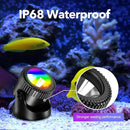 POPOSOAP Solar Pond Lights, RGB LED Pond Lights Waterproof IP68, 2200mAh Battery Underwater Solar Light with Two Modes Options for Pond Fountain Pool Garden Decoration(3 Headlamp) by GreenHaven Gardens