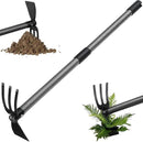 Weeding Tool, Hoe Cultivator 2 in 1 Garden Tools - 31" Heavy Duty Weeder Hand Tiller Weeding Rake for Flower Beds Yard Lawn Gardening Digging Planting by GreenHaven Gardens