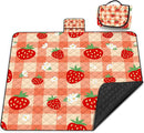 Extra Large Picnic Blanket Waterproof,80"x 80"Foldable Machine Washable Beach Blanket,Outdoor Blanket for 6-8 Adults,Suitable for Indoor Crawling,Park Beach,Camping,Hiking,Family Travel(Orange) by TinyTreasures Baby Boutique