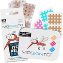 Moskinto The Original Itch Relief Patch, Mosquito Bite Patches for Kids and Adults, Instant Relief Natural Patches for Bug Bites, Travel Pack + Family Pack, Nude & Colorful Patches, 66 Count by TinyTreasures Baby Boutique