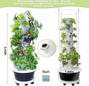 Hydroponic Growing System Kit,Indoor&Outdoor Vertical Hydroponic Growing Garden for Leafy Greens & Herbs, 28 Plant Sites with Climbing Trellis, Energy-Efficient Kit by GreenHaven Gardens