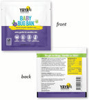YAYA ORGANICS Baby Bug BAN Insect Repellent Wipes – All-Natural, DEET-Free, Non-Toxic, for Babies, Kids and Sensitive Skin (24 Count, Pack of 2) by TinyTreasures Baby Boutique