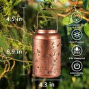 Solar Lanterns Outdoor Waterproof Bee Mushroom Decoration Gifts for Women Mon Grandma Hanging Solar Lights for Outside Metal LED Lanterns for Yard, Patio, Garden Decor by GreenHaven Gardens
